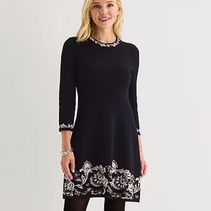 Jessica Howard Black Sweater Dress
